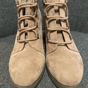 Madden Girl Lace-Up Brown Ankle Booties